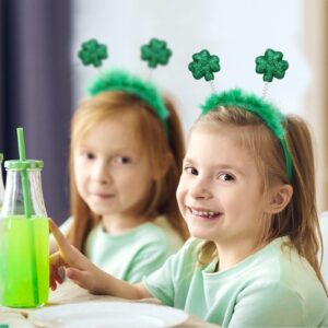 2 Pack St Patrick's Headband Green Shamrock Clover Lucky Headbands for Women Girls, St Patrick's Day Irish Accessories Head Wear