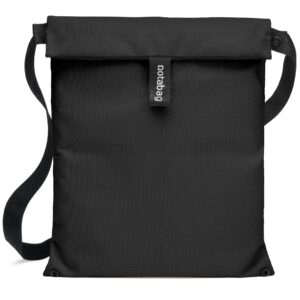 Notabag Crossbody bag (black) – All in one tote bag, handbag, fanny pack & belt bag – Innovative design made from recycled materials – Crossbody bag men and women – Versatile cross body bag