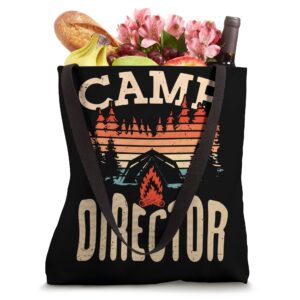 Camp Director Counselor Summer Camping Campfire Camper Tote Bag