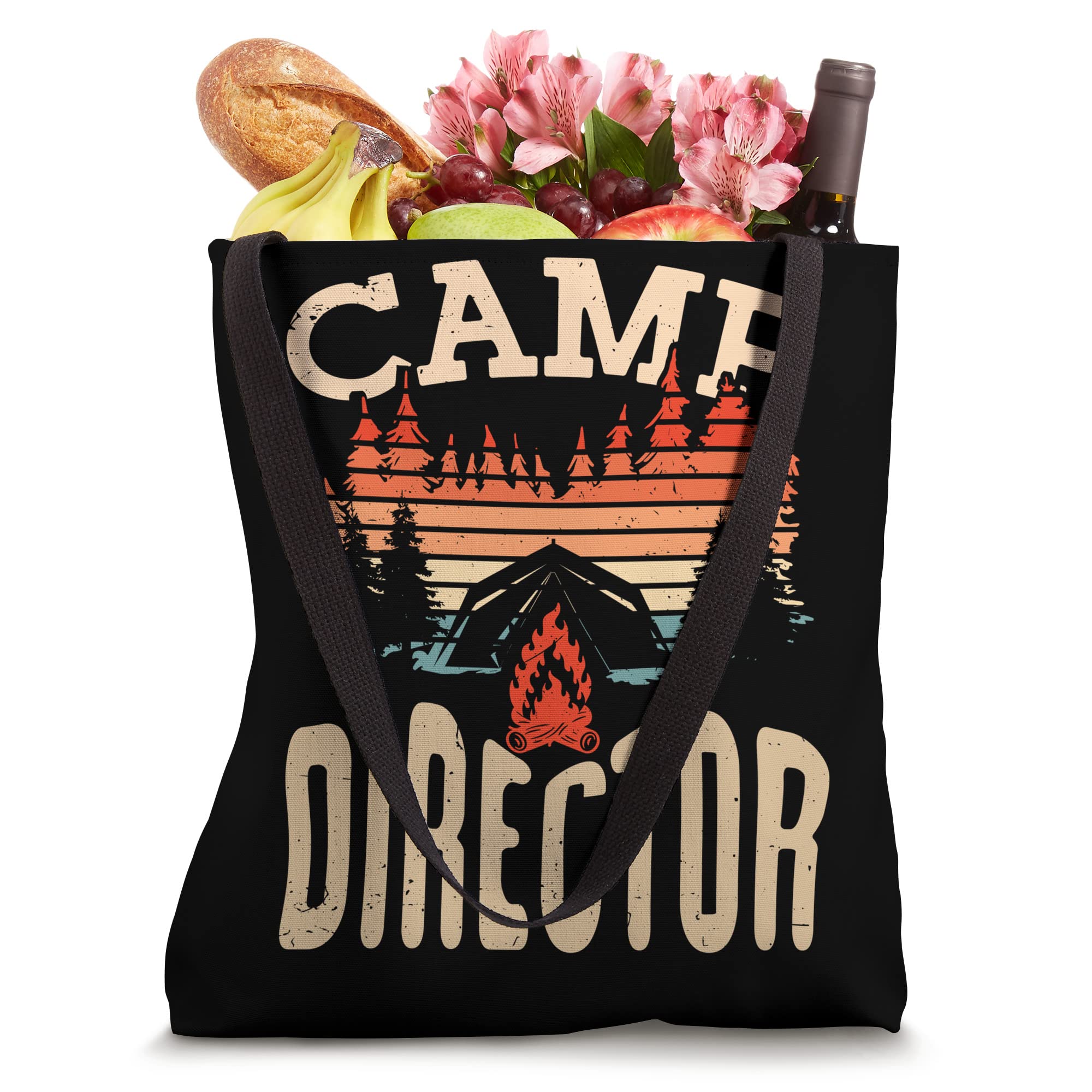 Camp Director Counselor Summer Camping Campfire Camper Tote Bag