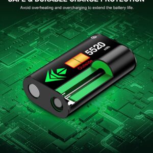 NinABXY Controller Rechargeable Battery Pack - 2X5520mWH Xbox Battery Pack for Xbox One/Series X/S,Xbox One S/X/Elite, Xbox Controller Battery Pack with 4 Battery Covers,Without Base