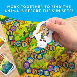 NATIONAL GEOGRAPHIC My First Safari Board Game for Kids 4-6 – Animal Game for Kids & Adults, Cooperative Fun Perfect for Family Game Night, Kids Board Games, Games for Family Night