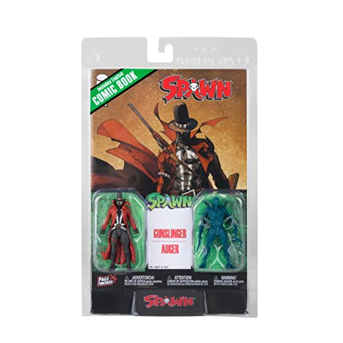 McFarlane Toys - Spawn Page Punchers 2pk Gunslinger and Auger 3in Action Figures with Comic