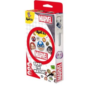 zygomatic spot it! marvel emojis (eco-blister) - marvel super heroes family card game for superhero fun! fast-paced matching game for kids and adults, ages 6+, 2-8 players, 15 minute playtime, made