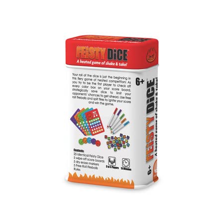 MindWare Feisty Dice Tin - Ages 6 and up