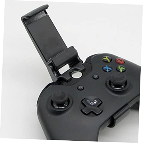 SOLUSTRE Stand Holder 2pcs Controller Black White Phone Organizer Gamepad Conter One Display Mobile Holder with Bracket for Stands Clip Game Gaming Compatible Rack Cellphone