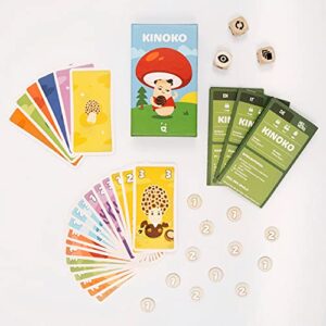 Helvetiq Kinoko Board Game - A Clever Deduction and Set Collection Game of Mysterious Mushrooms! Fun Family Game for Kids & Adults, Ages 7+, 2-4 Players, 20 Minute Playtime, Made