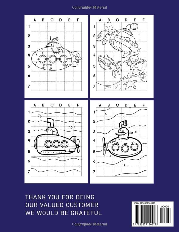 How To Draw Submarine For Kids: Easy Guide Book For Drawing With 30 Illustration Pages | Gag Gifts | Stress Relief Gifts | Christmas Gifts | White Elephant Gifts