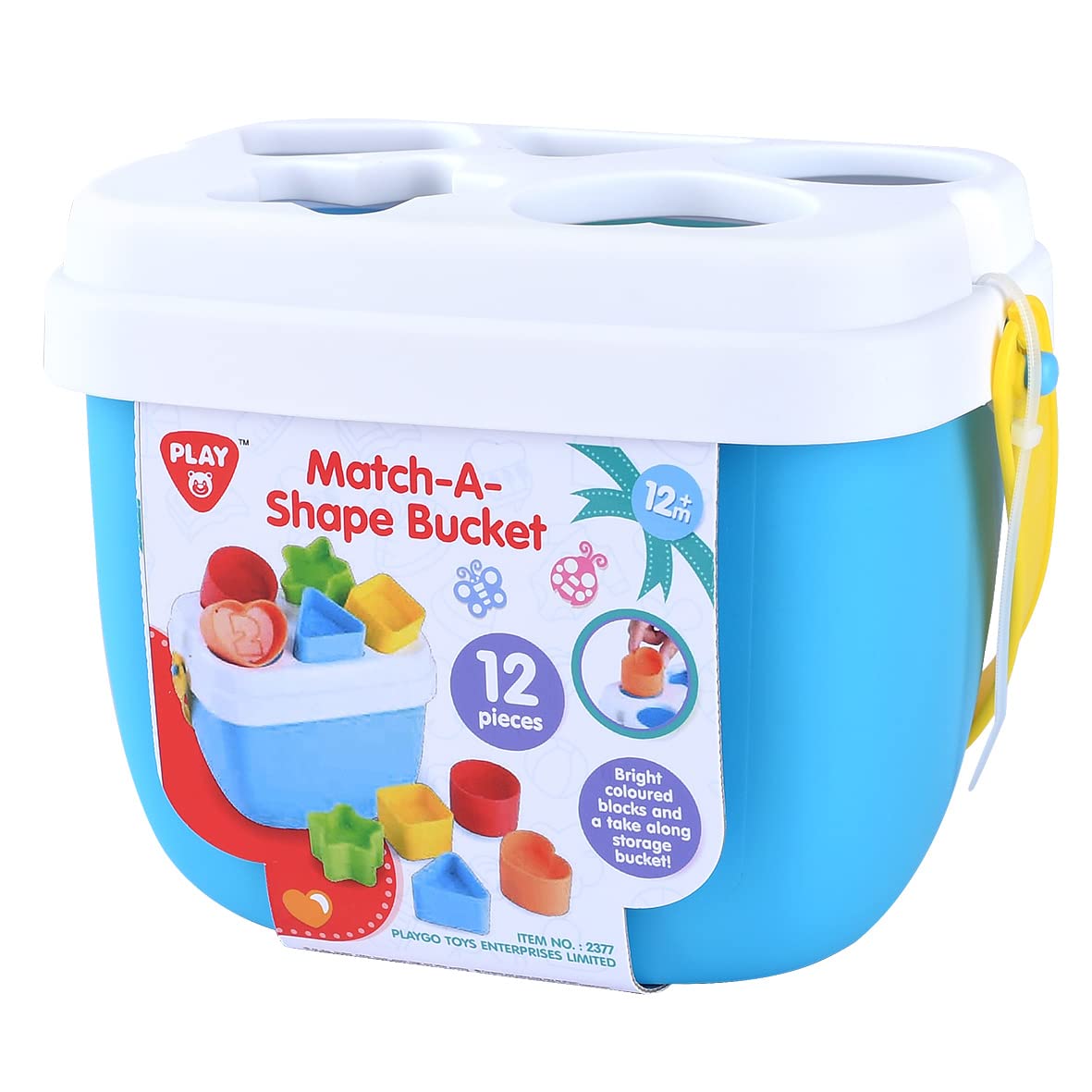 Play Match A– Shape Bucket Sorter for Toddlers Kids – Educational & Learning Cube for Boys & Girls 1 Years & up