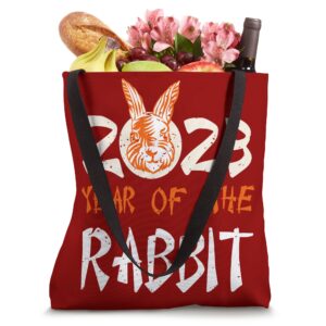 2023 Year of the Rabbit Chinese New Year 2023 Zodiac Rabbit Tote Bag