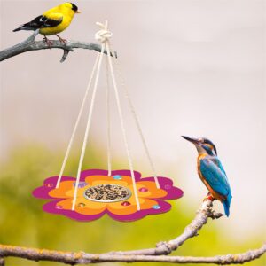 YOYOJOY 4 Pack Arts and Crafts Bird Feeders Kit for Kids, DIY Kids Crafts for Boys Girls Toddlers 3 4 6 8 12, Wooden Painting Craft Kits Outdoor Activities