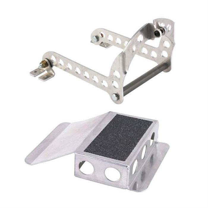 Deluxe Lightweight Sprint Car Pedal and Aluminum Heel Riser