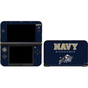 skinit decal gaming skin compatible with 3ds xl 2015 - officially licensed college navy midshipmen design