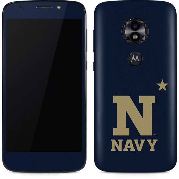 Skinit Decal Phone Skin Compatible with Moto E5 Play - Officially Licensed College United States Naval Academy Design