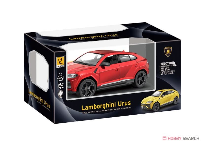 100 CLASSIC Licensed Remote Control Car Lamborghini Urus Series Compatible 1:24 Scale Full Function Electric Sport Racing Hobby Toy Car (Red, 1:24)