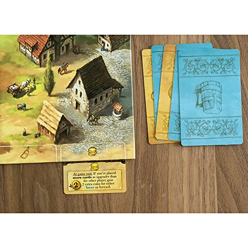 Capstone Games Beer & Bread Multi-Use Card Game, Resource Management Strategy, Head-to-Head Brewing & Baking, Ages 10+, 2 Players, 30 Minute Playing Time