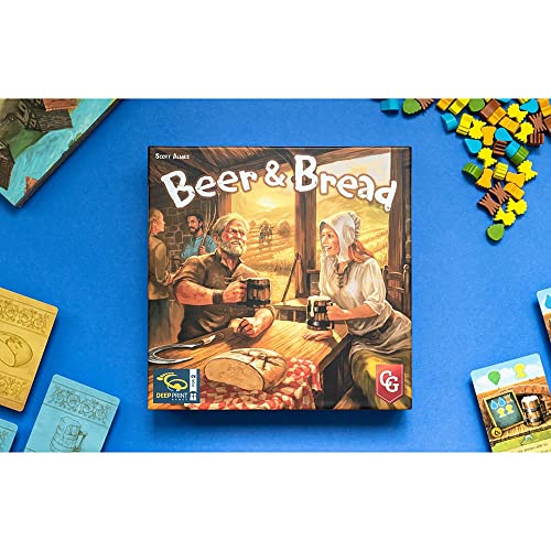 Capstone Games Beer & Bread Multi-Use Card Game, Resource Management Strategy, Head-to-Head Brewing & Baking, Ages 10+, 2 Players, 30 Minute Playing Time