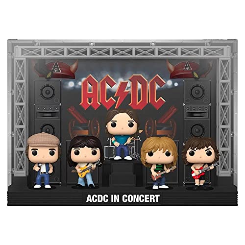 Funko AC/DC Pack 5 Figurines POP! Moments DLX Vinyl AC/DC in Concert 9 cm