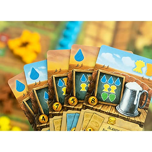 Capstone Games Beer & Bread Multi-Use Card Game, Resource Management Strategy, Head-to-Head Brewing & Baking, Ages 10+, 2 Players, 30 Minute Playing Time