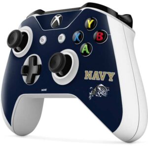 Skinit Decal Gaming Skin Compatible with Xbox One S Controller - Officially Licensed College Navy Design