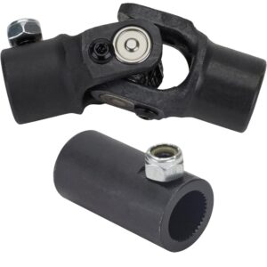 Steering U-Joint and Coupler, 3/4"-36 to 3/4" Round Weld-On