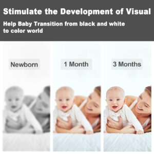 High Contrast Baby Toys for Newborn Baby Toys 0-3 Months Developmental Flash Cards Black and White Tummy Time Toys for Babies 0-6 Months Montessori Visual Stimulation Infant Newborn Toys Baby Gifts