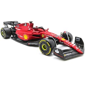 GoFront Bburago 1:43 #16 Charles Leclerc 2022 F1 Scuderia Ferrari F1-75 #55 Sainz Alloy Luxury Vehicle Diecast Cars Model Toy Collection Gift (2022 F1-75 #16)