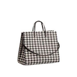 FARZI 2023 New Women's Handbag Tote Bag Commuting Fashion Texture Houndstooth Portable Shoulder Bag