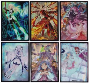 yu-gi-oh! magnificent mavens - 70ct sleeves bundle [sky striker + witchcrafter + mayakashi] - one of each sleeve