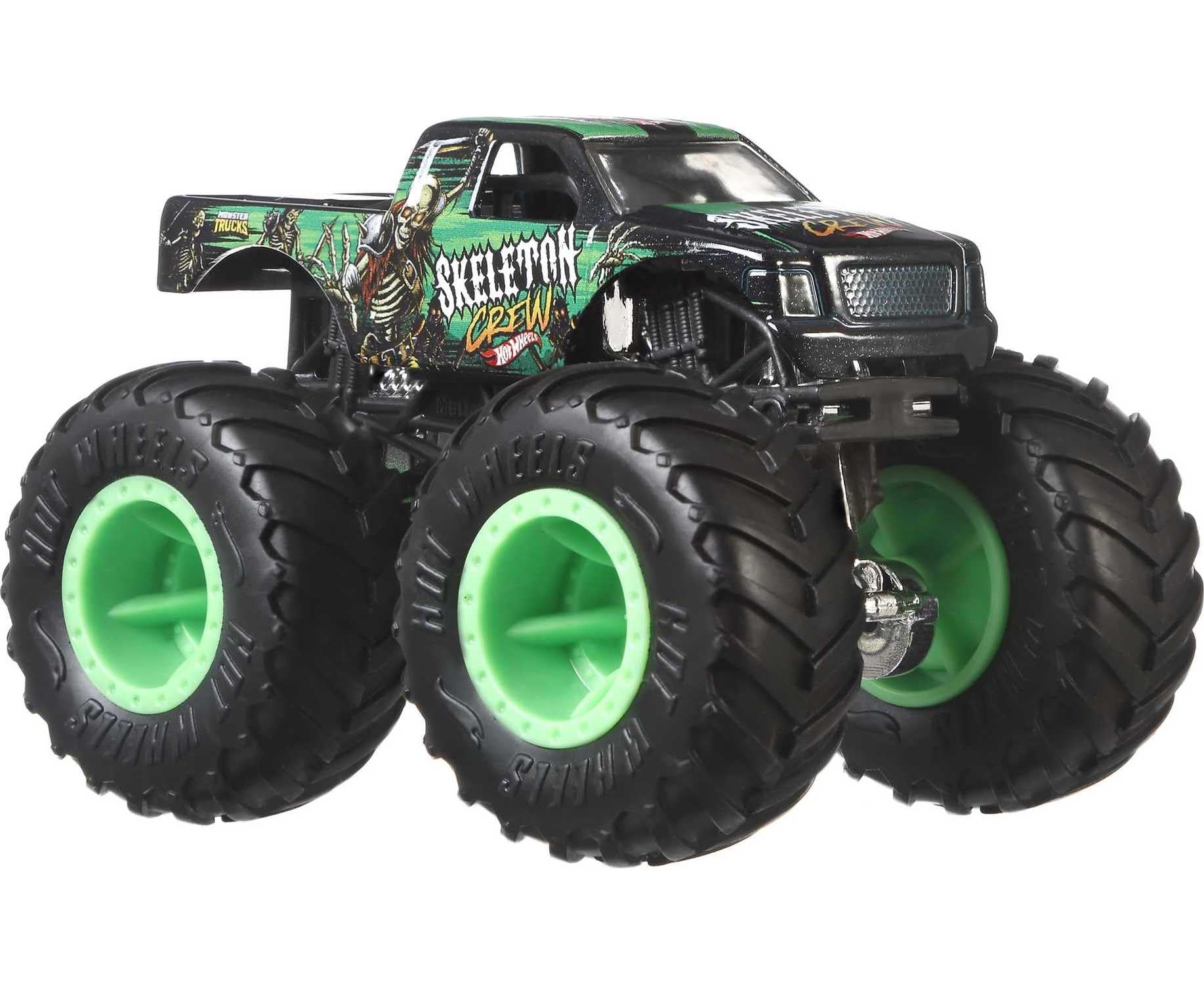 Hot Wheels Monster Trucks Set of 12 (1:64 Scale) + Hot Wheels Monster Trucks Stunt Tire Playset (Amazon Exclusives)