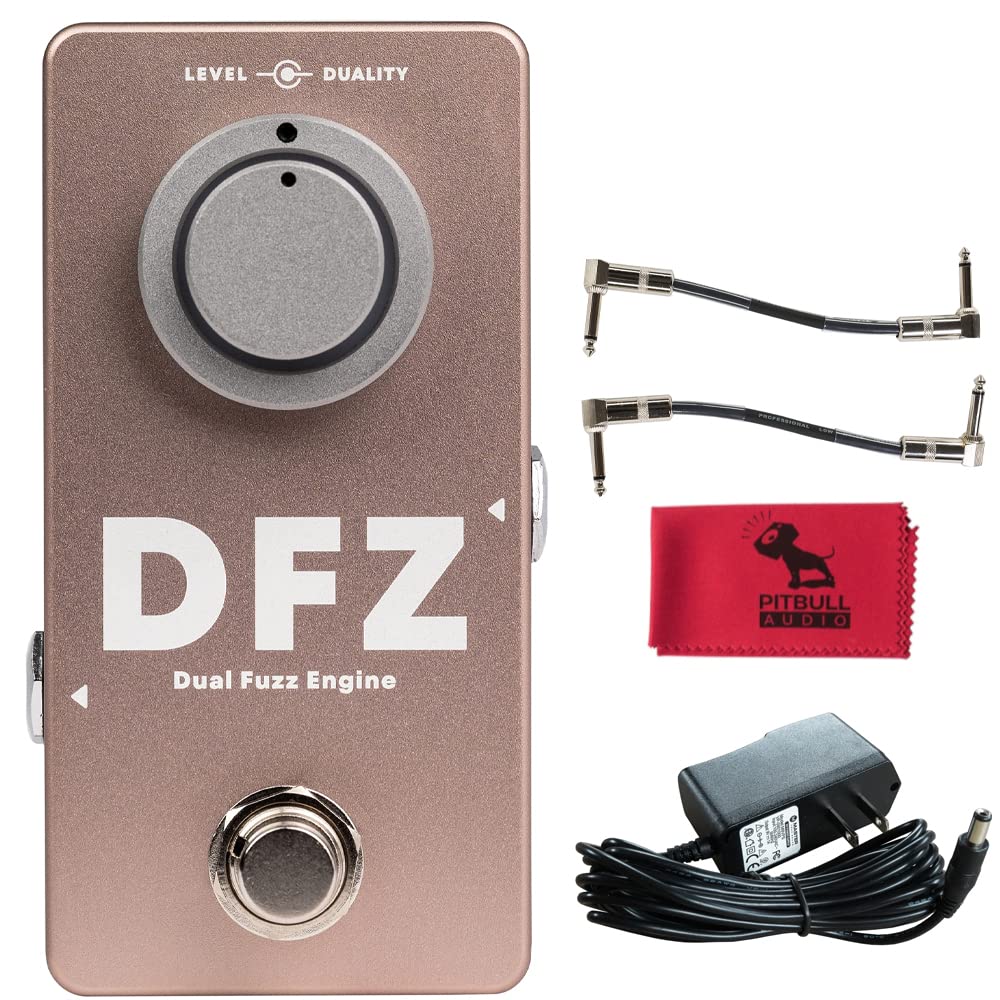 Darkglass Electronics Duality Fuzz Mini Guitar & Bass Effect Pedal w/Power Supply, Cables & Cloth