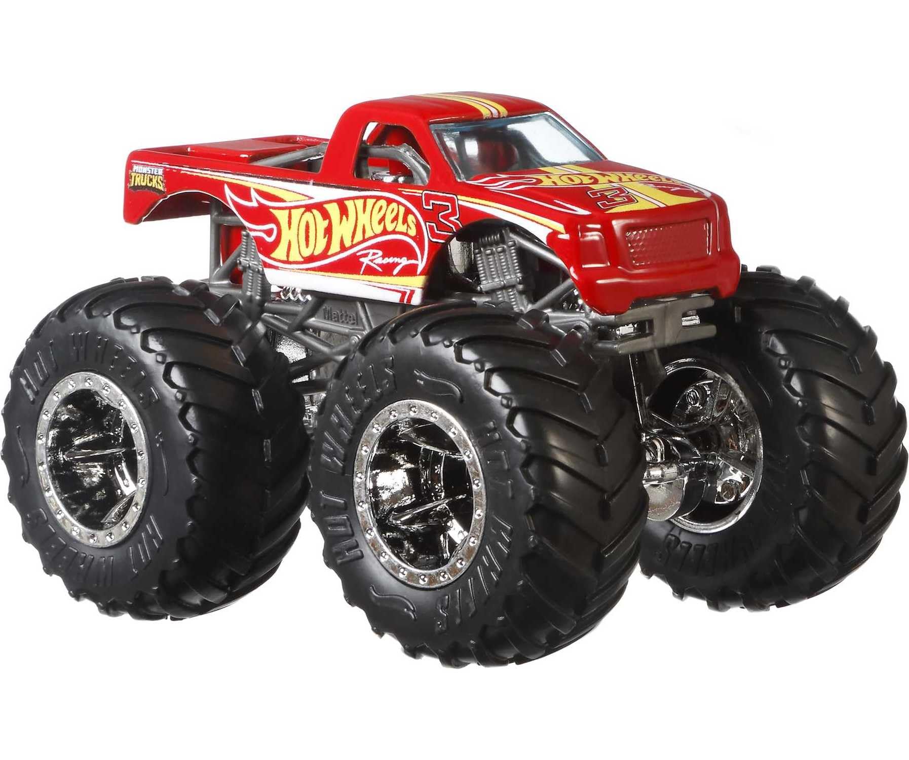 Hot Wheels Monster Trucks Set of 12 (1:64 Scale) + Hot Wheels Monster Trucks Stunt Tire Playset (Amazon Exclusives)