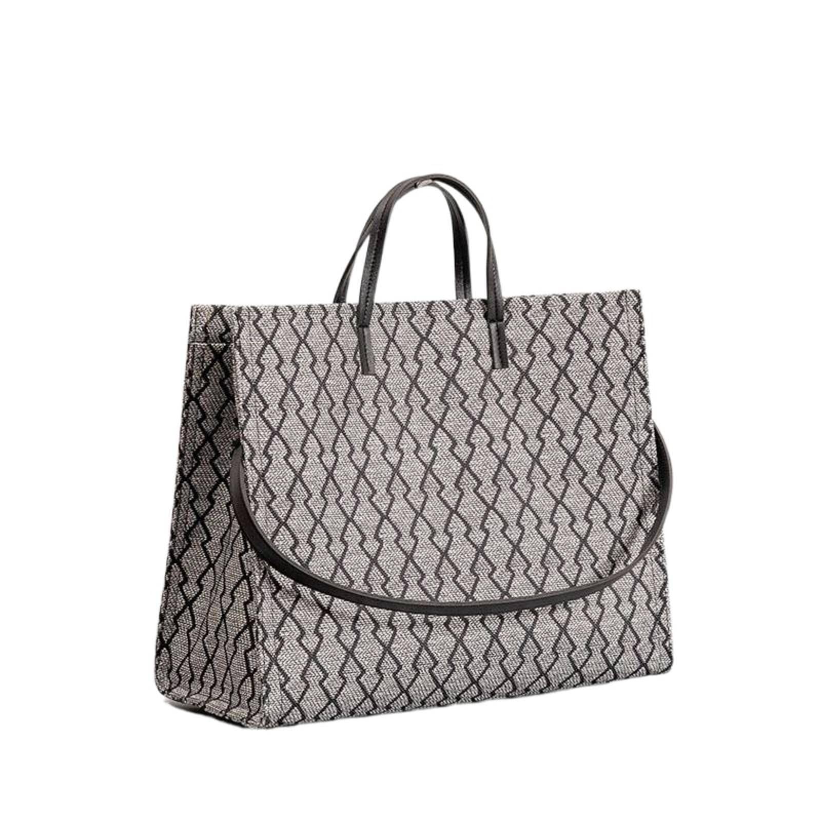 FARZI 2023 New Women's Handbag Tote Bag Commuting Fashion Texture Houndstooth Portable Shoulder Bag