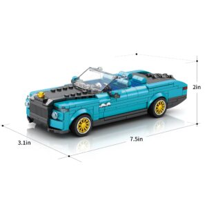 ZYLEGEN RR Boat Tail Sports Car Technique Car Building Kit,MOC Building Blocks Set to Build,Collectible Race Car Display Model,Creative for Car Lovers(417pcs)