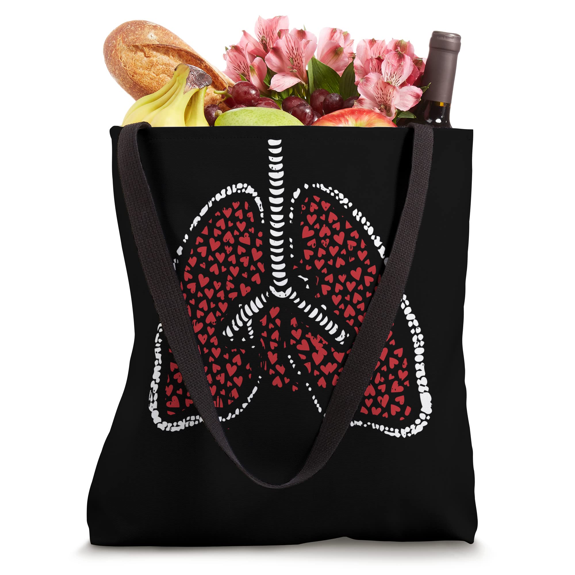 Lungs Heart Body Costume Valentines Day Human Anatomy Tote Bag