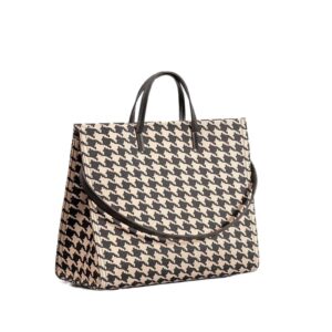 FARZI 2023 New Women's Handbag Tote Bag Commuting Fashion Texture Houndstooth Portable Shoulder Bag