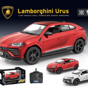 100 CLASSIC Licensed Remote Control Car Lamborghini Urus Series Compatible 1:24 Scale Full Function Electric Sport Racing Hobby Toy Car (Red, 1:24)