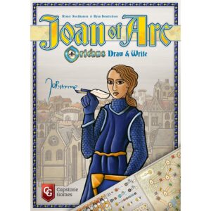 Capstone Games Joan of Arc: Orléans Draw & Write - Capstone Games, Competitive Or Solo Mode, -Tile Placement Strategy Game, Ages 10+, 1-5 Players, 45 Minute Playing Time