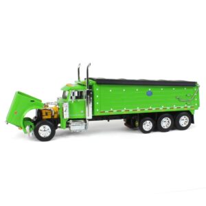 DCP Products 1/64 Lime Green Peterbilt 379 w/ Tri-axle MAC Dump Body 60-1341