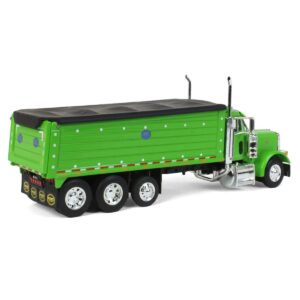 DCP Products 1/64 Lime Green Peterbilt 379 w/ Tri-axle MAC Dump Body 60-1341