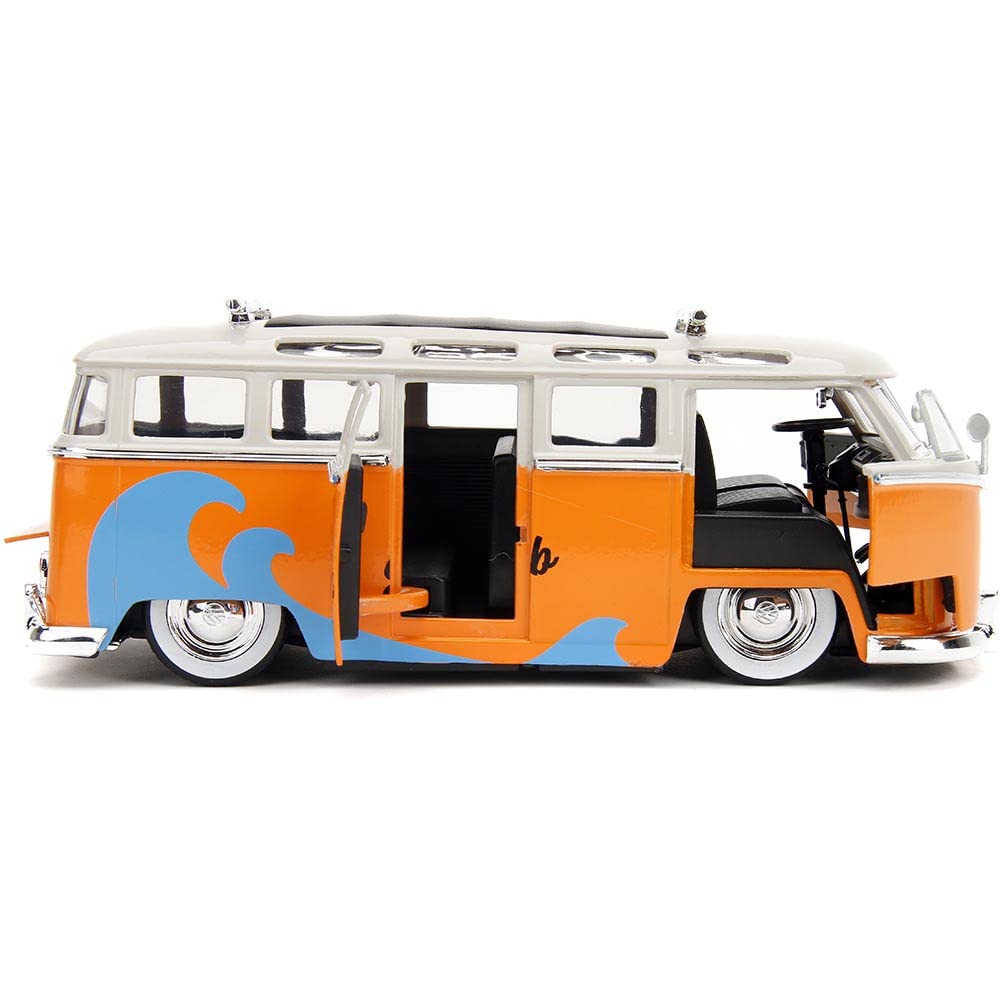 Punch Buggy Slug Bug 1:24 1962 Volkswagen Bus Die-Cast Car, Toys for Kids and Adults