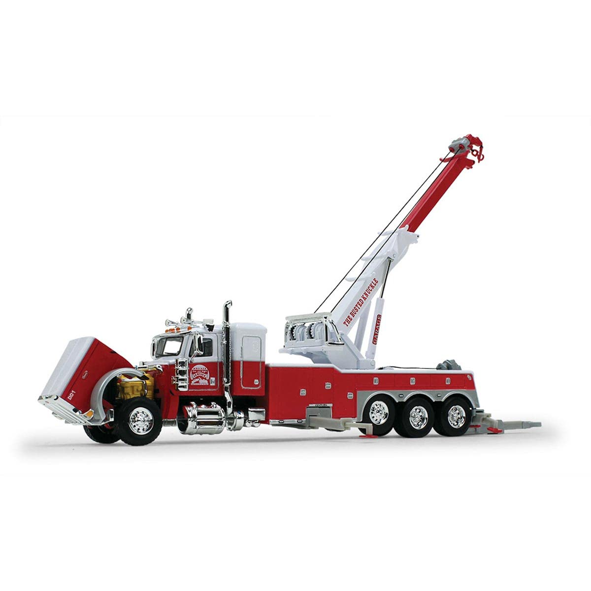 DCP 1/64 Peterbilt 389 36" Sleeper w/Century 1150 Rotator Wrecker Truck Busted Knuckle Garage 68-1084