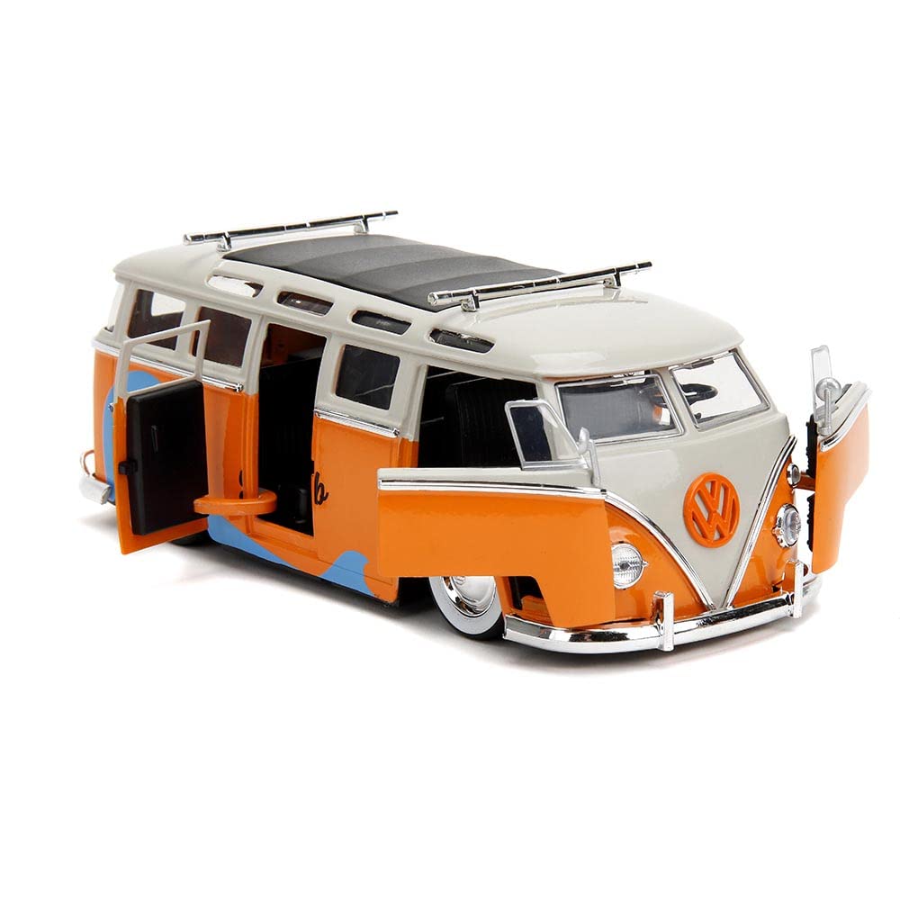 Punch Buggy Slug Bug 1:24 1962 Volkswagen Bus Die-Cast Car, Toys for Kids and Adults