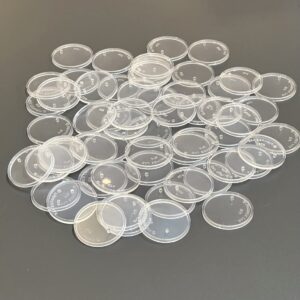 FIGURESLAB 60Pcs 37.5mm wide Round Clear Action Figure Display Stands Fit for 3.75” MODERN Star Wars / MODERN Gi Joe / Marvel Legends Figure toy