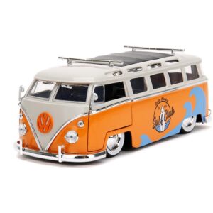 Punch Buggy Slug Bug 1:24 1962 Volkswagen Bus Die-Cast Car, Toys for Kids and Adults