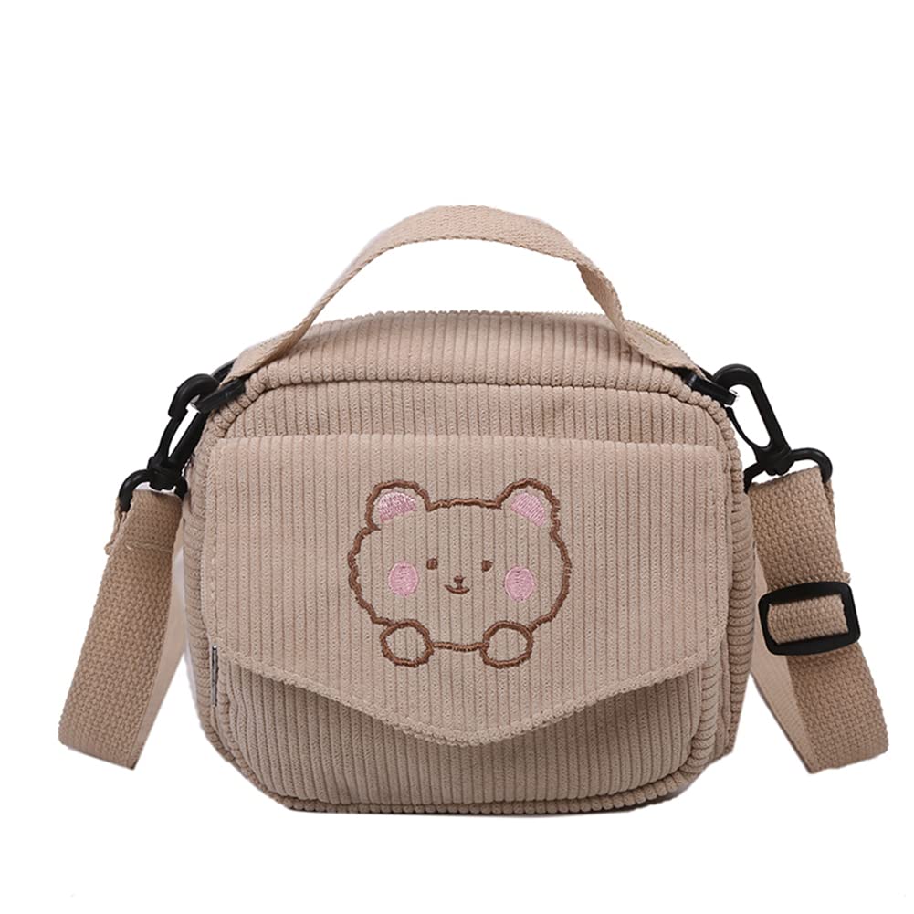 Crossbody Bag for Women Plush Soft Shoulder Messenger Bag Mini Small Flap Pocket Winter Purse for Student Girls