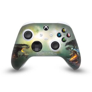 head case designs officially licensed ea bioware dragon age goty key art inquisition graphics vinyl sticker gaming skin decal cover compatible with xbox series x/s controller