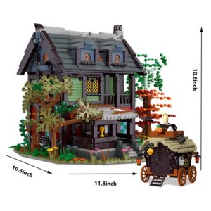 LOVEBRICK 2710 PCS a Frame Cabin Medieval inn Architecture Castle Building Blocks Set Model kit Toy MOC DIY Creative Kid Adult Collection Toy