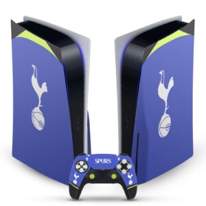 head case designs officially licensed tottenham hotspur f.c. 2022/23 away kit logo art vinyl faceplate gaming skin decal compatible with sony playstation 5 ps5 disc console & dualsense controller