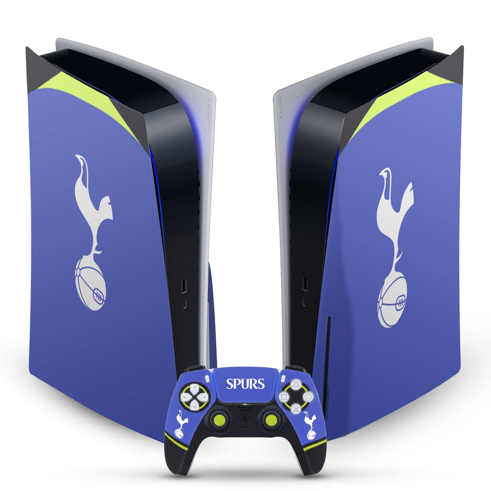 Head Case Designs Officially Licensed Tottenham Hotspur F.C. 2022/23 Away Kit Logo Art Vinyl Faceplate Gaming Skin Decal Compatible With Sony PlayStation 5 PS5 Disc Console & DualSense Controller